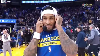 Gary Payton II gets a HUGE Standing Ovation as He checks-in to the Game ????