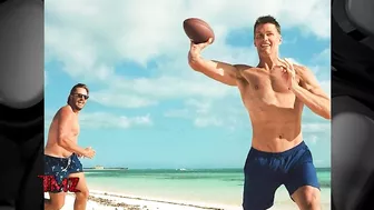 Tom Brady Goes Shirtless For Beach Football Sesh With Ex-Patriots Teammates | TMZ TV