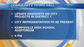 Community town hall set in Virginia Beach for updates on District 1