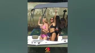 ???????????? "Beach Beats and Bikinis: Swimsuit Models Dance on the Boat at Haulover Inlet