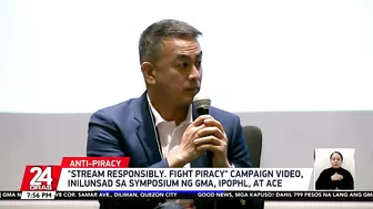 "Stream responsibly. Fight piracy" campaign video, inilunsad sa symposium ng GMA... | 24 Oras