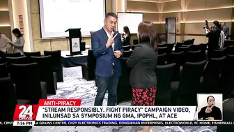 "Stream responsibly. Fight piracy" campaign video, inilunsad sa symposium ng GMA... | 24 Oras