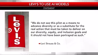 Levi's receiving backlash for new marketing plan that uses AI-generated models