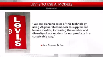 Levi's receiving backlash for new marketing plan that uses AI-generated models