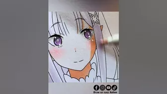 Anime painting #shorts #fypシ゚viral #drawsoeasyanime