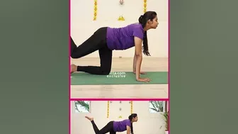 Cat Pose-ல இருந்தவாறு செய்யும் வியாகாராசணம்...!-Yoga & Naturopathy DR. Janani Subburaj