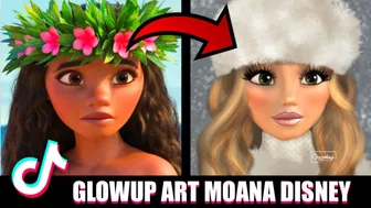 GLOWUP MOANA COMPILATION ✨ ART DISNEY MODERN