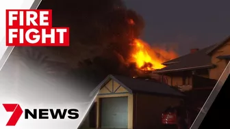 Henley Beach home engulfed by fire which police believe was deliberately lit | 7NEWS