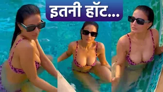 Ameesha Patel Blue Bikini Look Video Viral, Swimming Pool में... |Boldsky