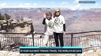 81-year-old best friends travel the world in 80 days