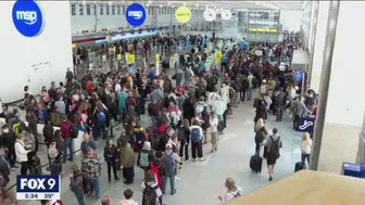 Not so spring-like travel day at MSP after major storms