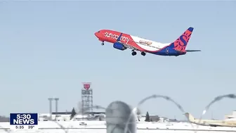 Not so spring-like travel day at MSP after major storms