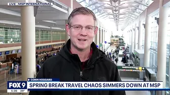 Not so spring-like travel day at MSP after major storms