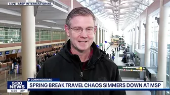 Not so spring-like travel day at MSP after major storms