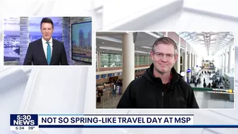 Not so spring-like travel day at MSP after major storms