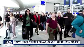 Not so spring-like travel day at MSP after major storms