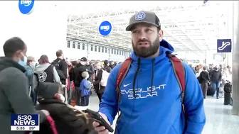 Not so spring-like travel day at MSP after major storms