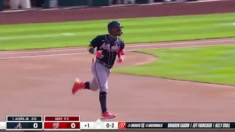 Braves start off the game with back-to-back BOMBS! ????????