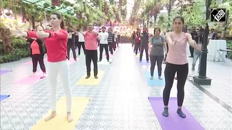 G20 delegates participate in Yoga session during ‘2nd G20 Tourism Working Group meeting’ in Siliguri