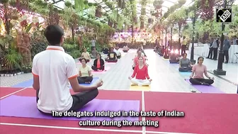 G20 delegates participate in Yoga session during ‘2nd G20 Tourism Working Group meeting’ in Siliguri