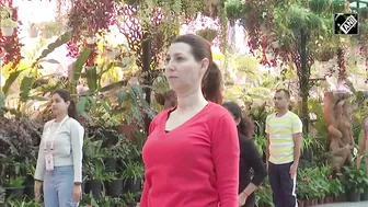 G20 delegates participate in Yoga session during ‘2nd G20 Tourism Working Group meeting’ in Siliguri