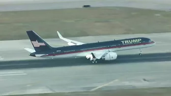 Donald Trump's plane lands in Palm Beach County after New York arraignment