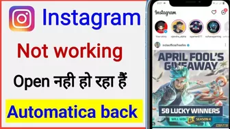 ???? Instagram auto back problem | Instagram bug | How to fix Instagram app is not opening problem 2023