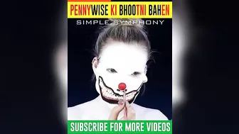 Pennywise Ki मोसेरी bhootni Bahen horror #shorts #shortvideo @5MinuteCraftsYouTube #tiktok #video