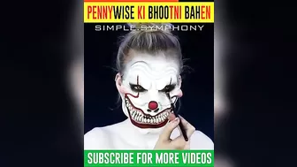 Pennywise Ki मोसेरी bhootni Bahen horror #shorts #shortvideo @5MinuteCraftsYouTube #tiktok #video