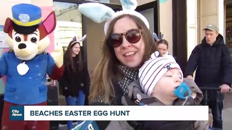 Searching for the Easter Bunny in the Beach