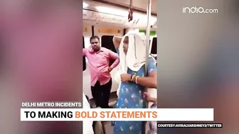 Delhi Metro Funny Incidents: From Viral Bikini Girl To Kalesh Between Couple ! Trending videos