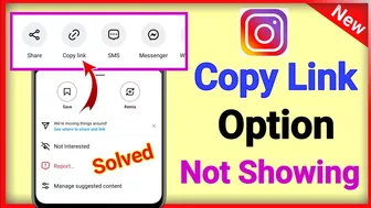 instagram copy link missing !Instagram copy link not showing | instagram reels copy link not showing