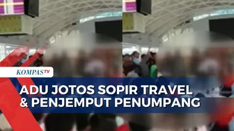 Rekaman Amatir Adu Jotos Sopir Travel dan Penjemput Jemaah Umrah di Bandara Lombok!