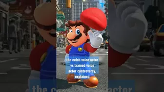 Mario's celebrity voice actor vs trained voice actor drama explained (in under 60 sec!)