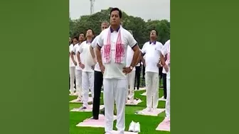 Dibrugarh ৰ Yoga Mahotsav ত আয়ুষ মন্ত্ৰী Sarbananda Sonowal ৰ অংশগ্ৰহণ | #shorts