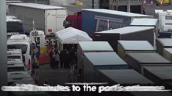 Huge queues of cars stretching back from Port of Dover amid 90 minute waits