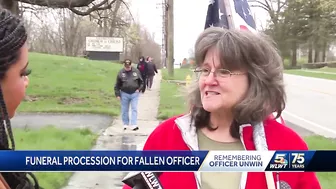 Funeral procession for Springfield Township officer stretches more than 3 miles