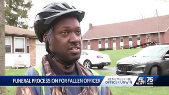 Funeral procession for Springfield Township officer stretches more than 3 miles