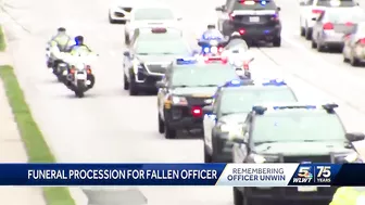 Funeral procession for Springfield Township officer stretches more than 3 miles