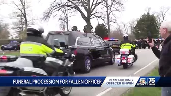 Funeral procession for Springfield Township officer stretches more than 3 miles