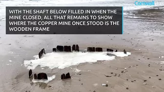 Storms uncover 200-year-old mine shaft entrance on Cornwall beach