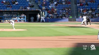 Jensen Beach baseball team watches former player return home