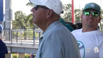 Jensen Beach baseball team watches former player return home