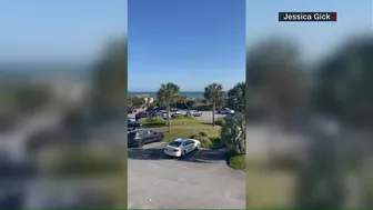 Video shows people running after shooting on South Carolina beach