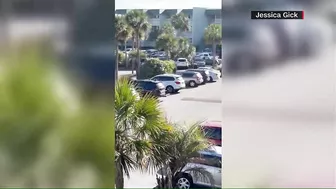 Video shows people running after shooting on South Carolina beach