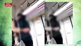 Metro में कपड़े उतार कर नहाने लगा शख्स, Bikini Girl भी कर दी फेल, Social Media पर वायरल हुआ Video