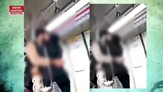 Metro में कपड़े उतार कर नहाने लगा शख्स, Bikini Girl भी कर दी फेल, Social Media पर वायरल हुआ Video