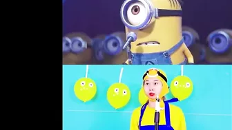 MINIONS FUNNIEST MOMENTS - MINIONS CARTOON IN REAL LIFE | MINIONS FUNNY ANIMATED PARODY | WOA PARODY