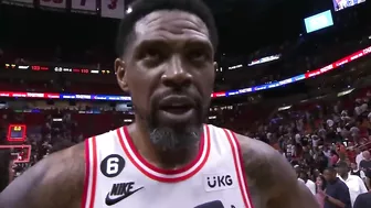 Udonis Haslem Talks FINAL NBA GAME of his Career, Postgame Interview