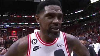 Udonis Haslem Talks FINAL NBA GAME of his Career, Postgame Interview